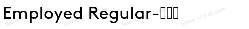 Employed Regular字体转换